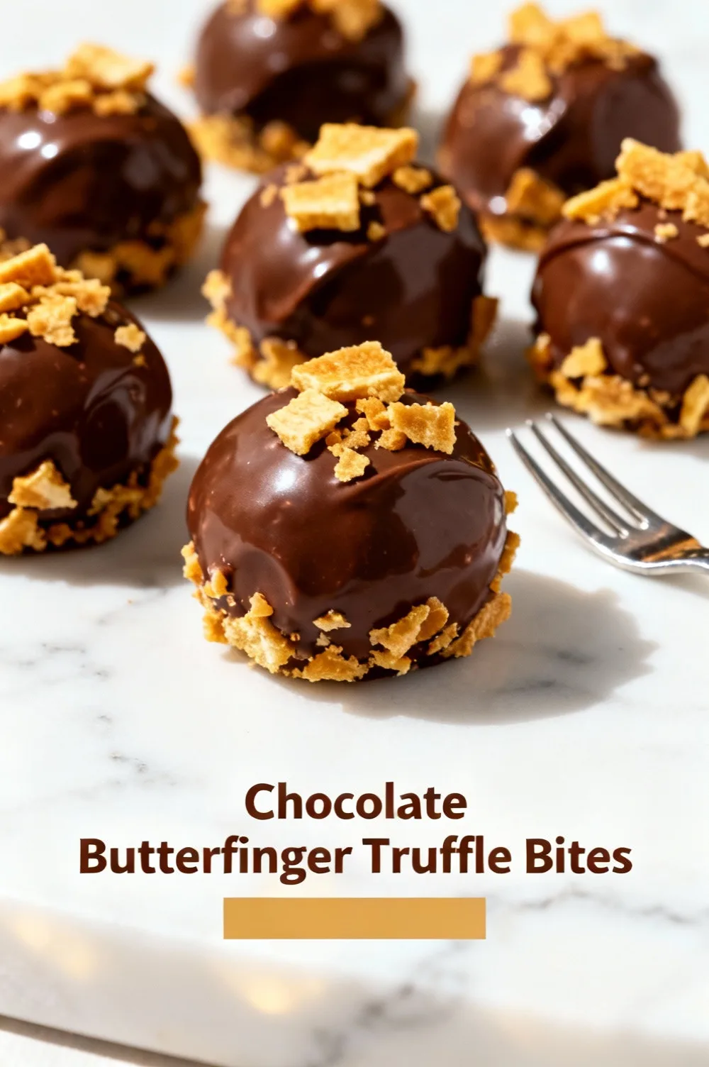 Chocolate Butterfinger Truffle Bites