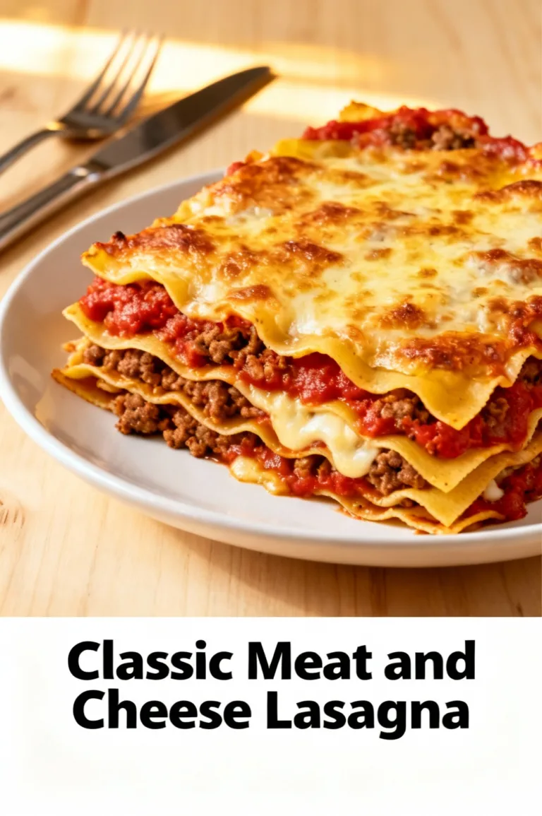 Classic Meat and Cheese Lasagna