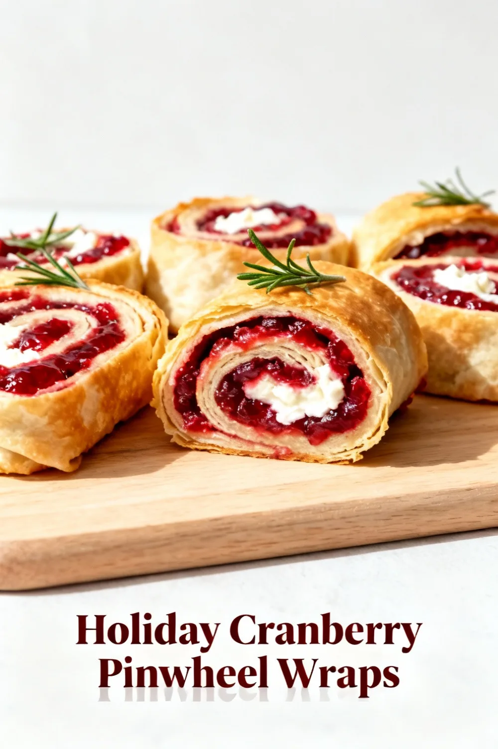 Holiday Cranberry Pinwheel Wraps