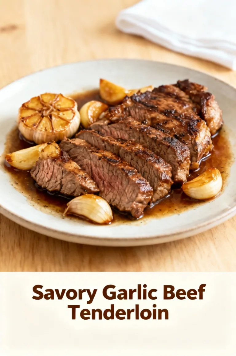 Savory Garlic Beef Tenderloin