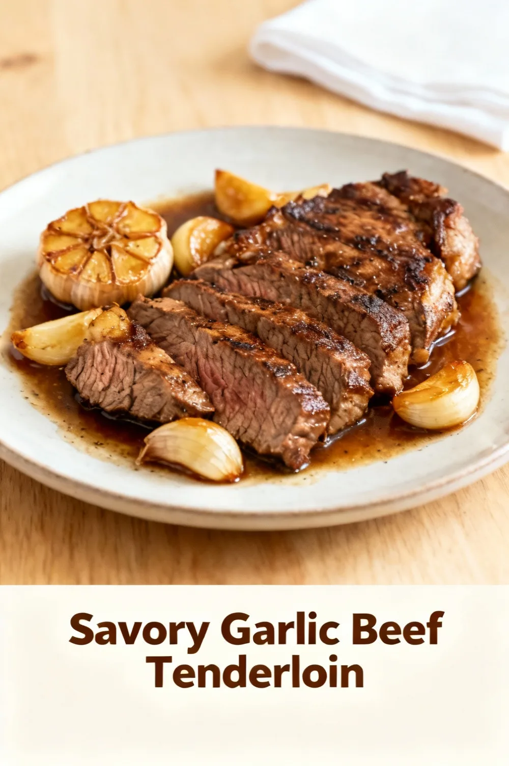 Savory Garlic Beef Tenderloin