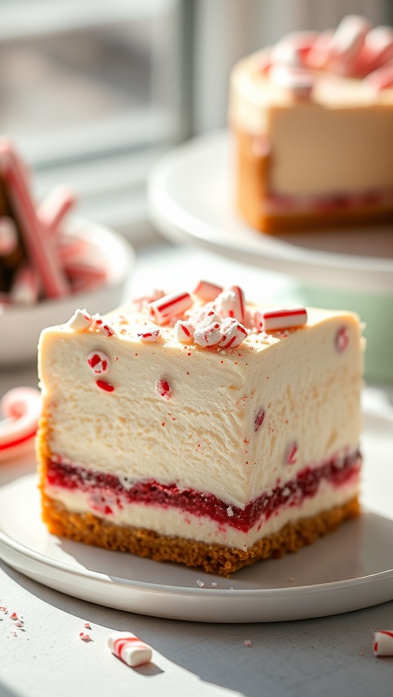 Candy Cane Cheesecake
