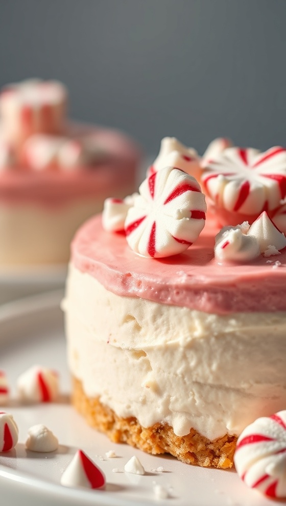 Peppermint Stick Cheesecake Delight