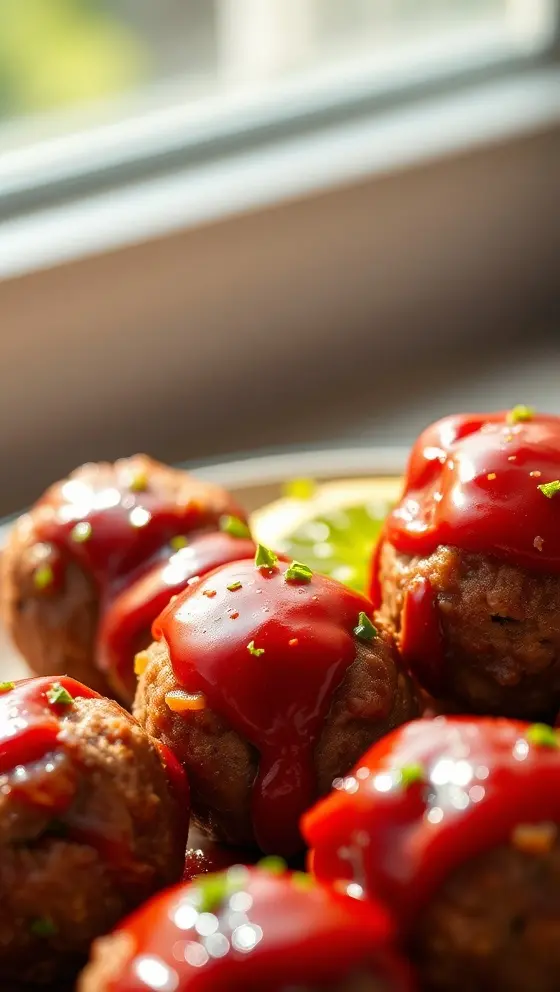 Tangy Cranberry Glazed Meatballs