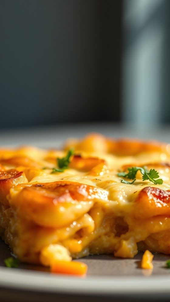 Cheesy Scalloped Yam Casserole