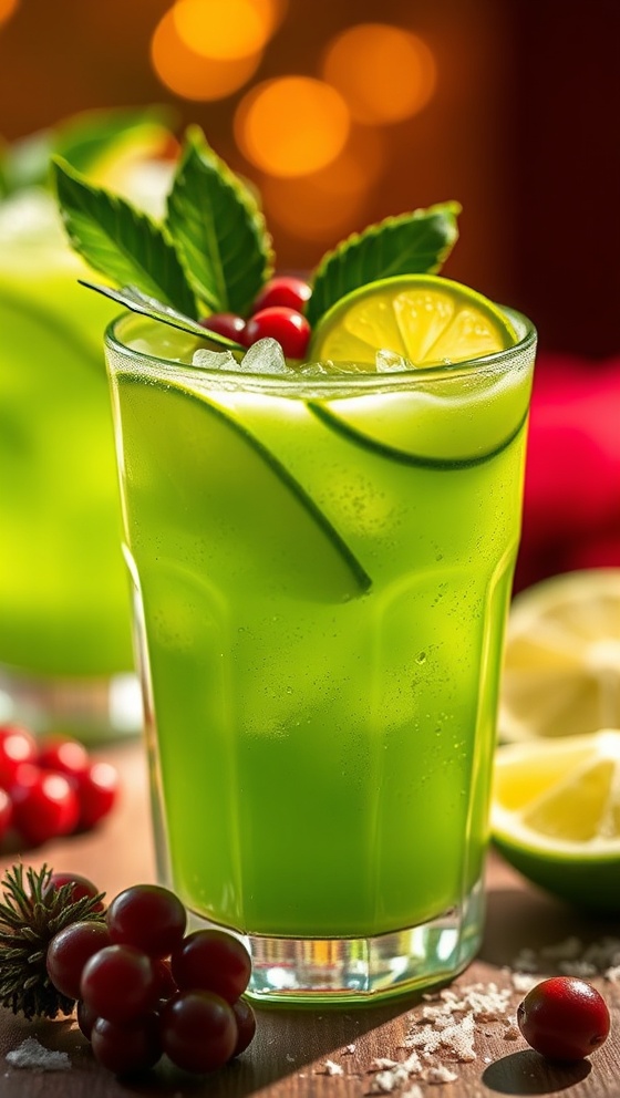 Festive Grinch Lime Cooler