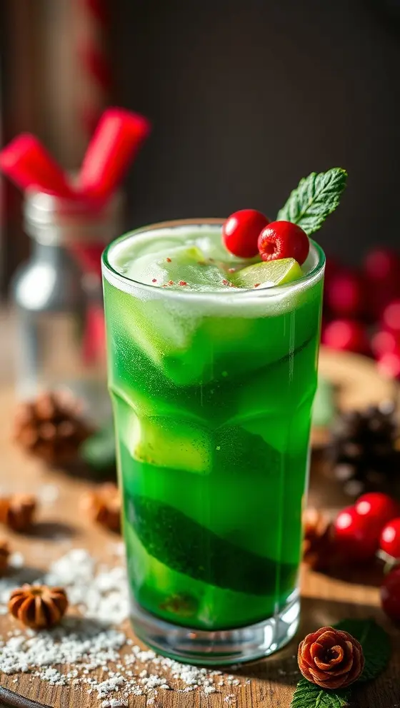 Green Heart Holiday Sip