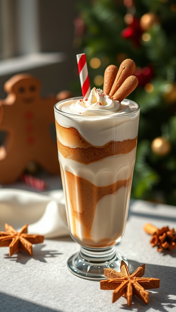 Holiday Gingerbread Cream Drink