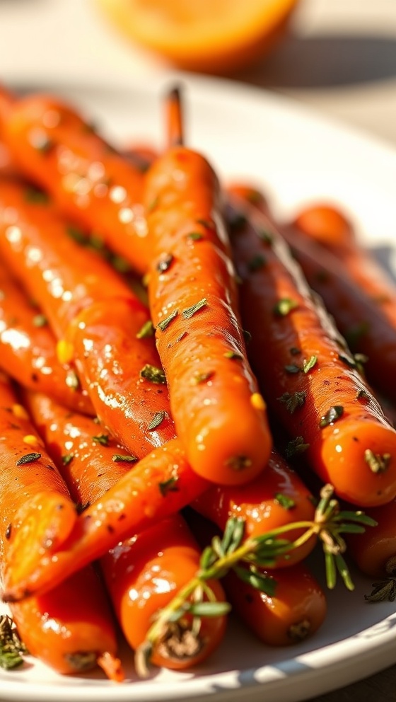 Honey Herb Glazed Carrots