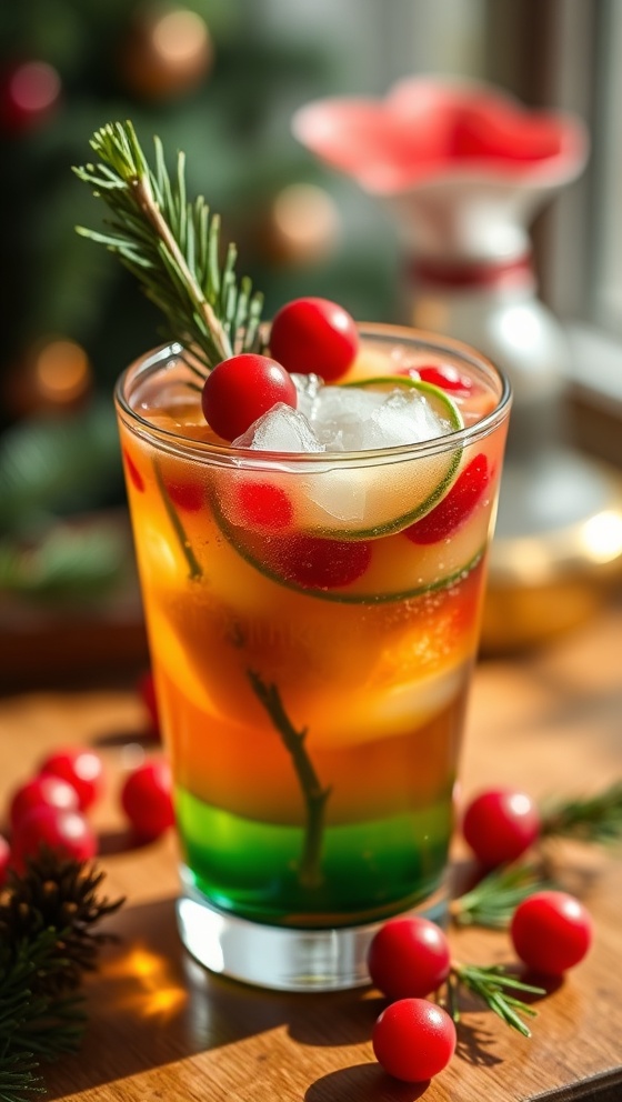Merry Grinch Spritz Cocktail