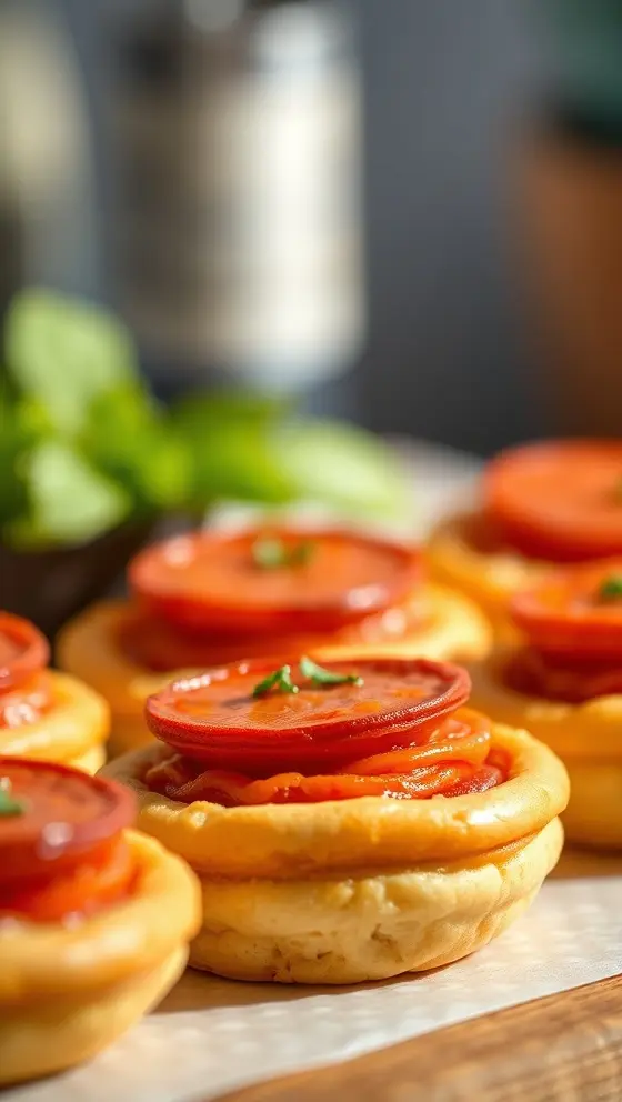 Mini Pepperoni Pizza Puffs