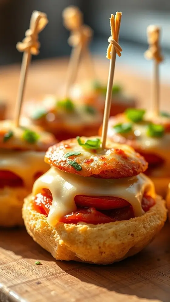 Sausage and Cheese Pizza Poppers