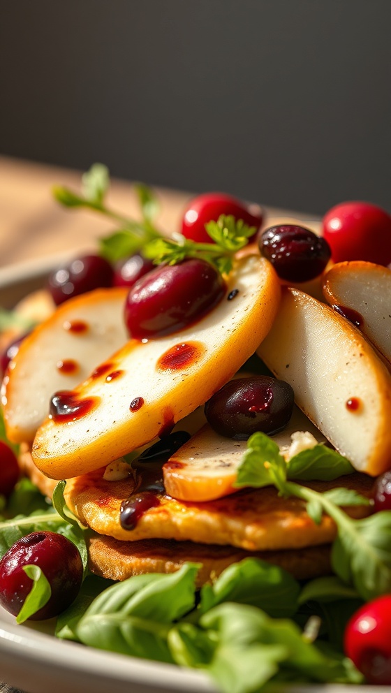 Balsamic Pear and Cranberry Salad Recipe Healthy Recipes
