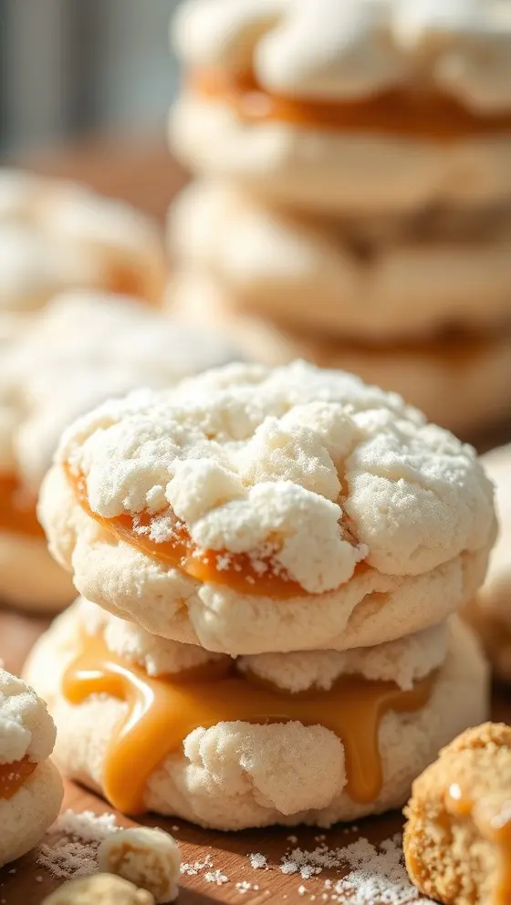 Caramel Butterfinger Snow Cookies Easy Dessert Recipe