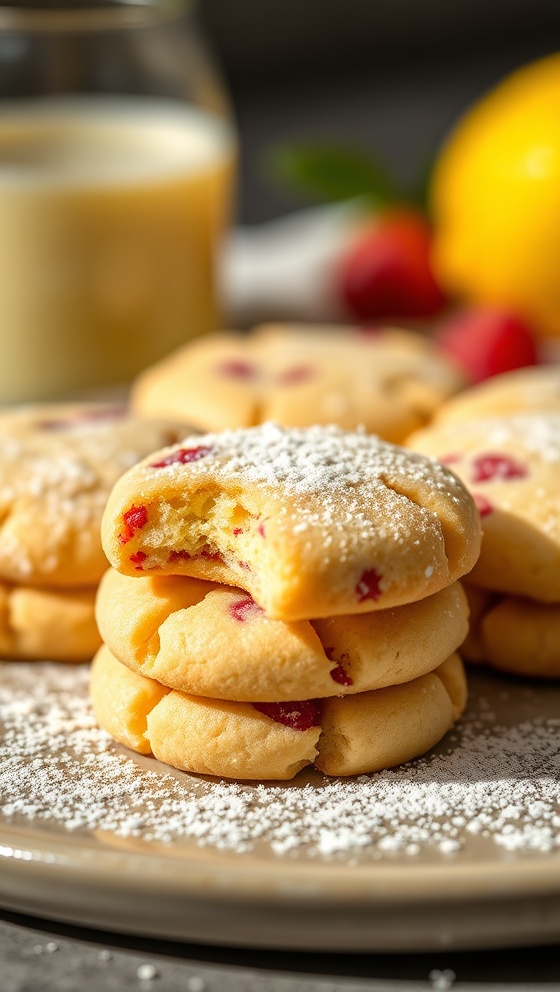 Limoncello Raspberry Cookies Best Easy Dessert Recipe