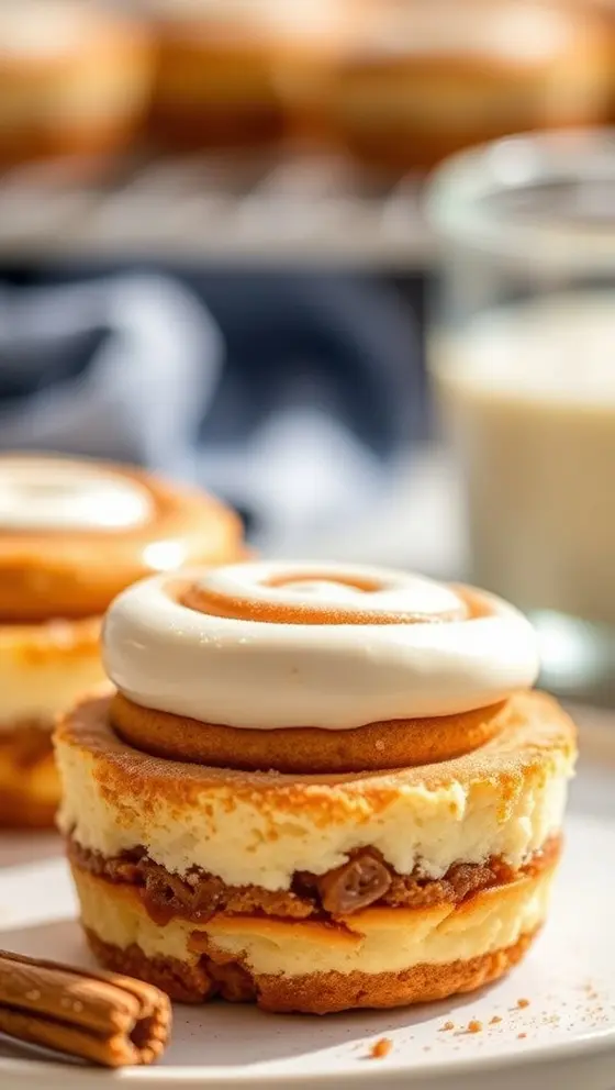 Mini Cinnamon Roll Cheesecakes Easy Dessert Recipe