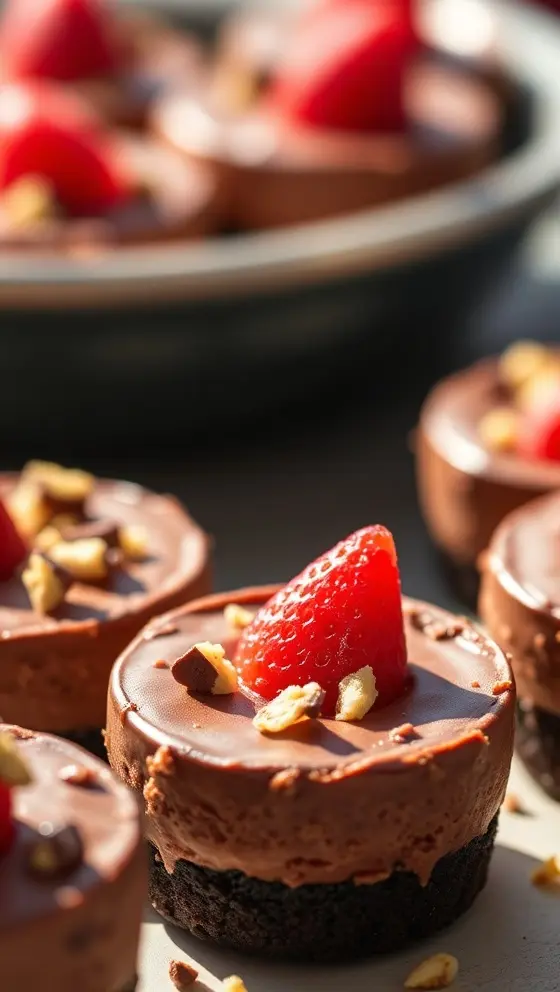 No Bake Chocolate Cheesecake Bites Easy Party Treat