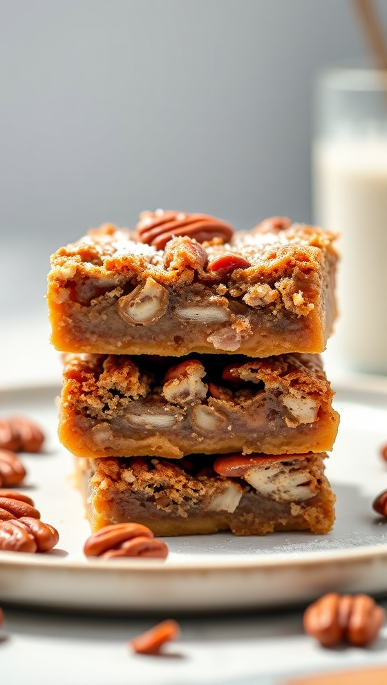 Pecan Pie Bars Recipe Holiday Dessert Idea
