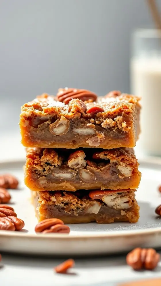 Pecan Pie Bars Recipe Holiday Dessert Idea
