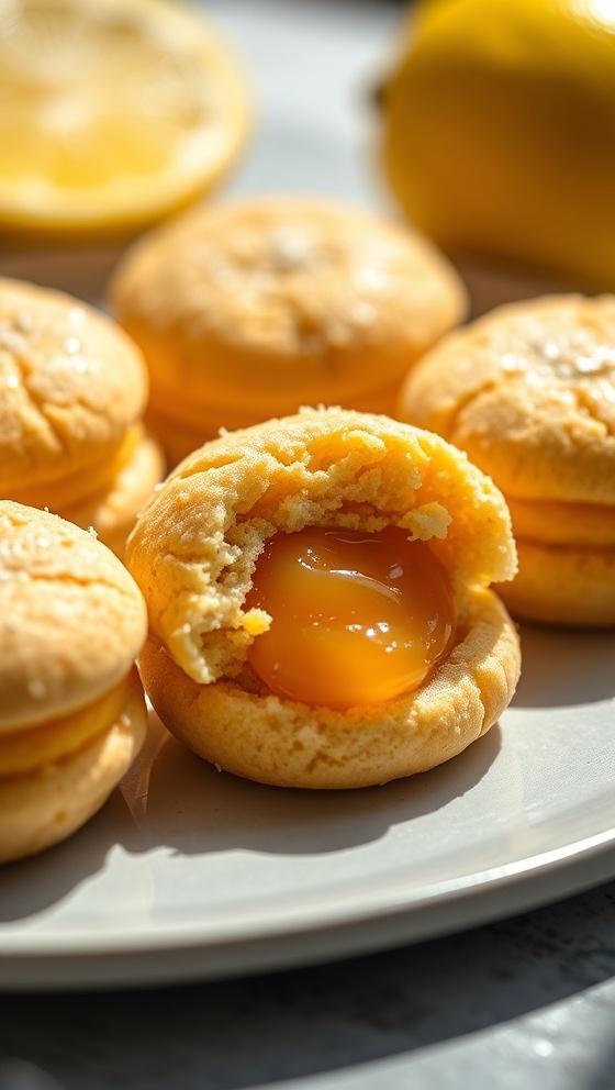 Stuffed Lemon Cookies Easy Recipe with Gooey Filling