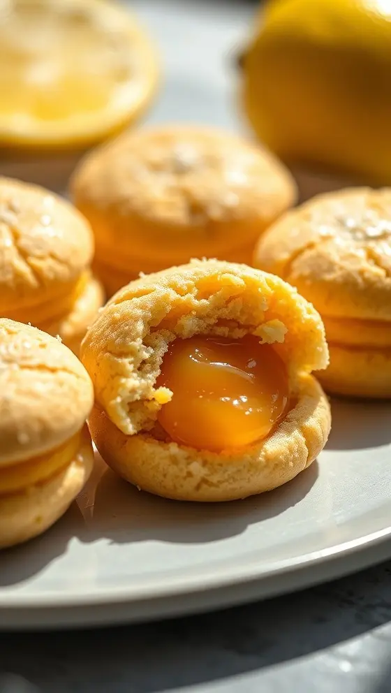 Stuffed Lemon Cookies Easy Recipe with Gooey Filling