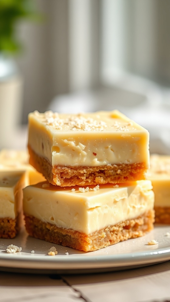 Vanilla Custard Cream Bars Recipe Easy Dessert
