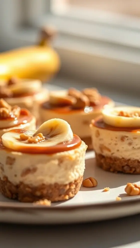 Banana Walnut Maple Cheesecake Bites