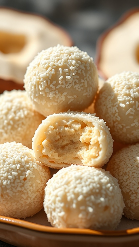Easy Coconut Condensed Milk Balls No Bake Dessert