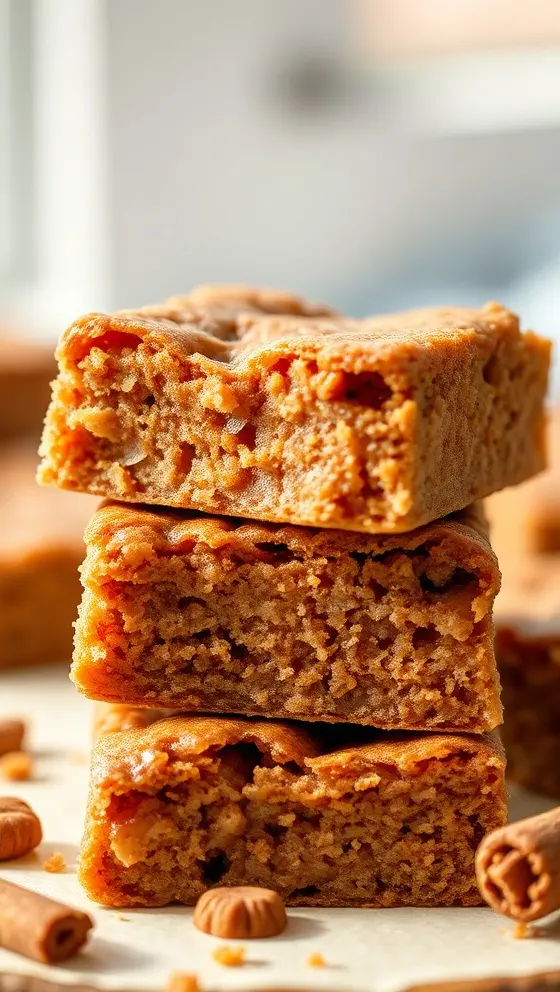 Gooey Maple Cinnamon Blondies Warm Chewy Delicious