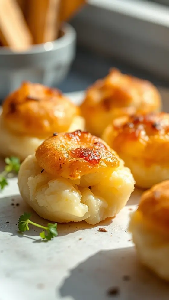 Leftover Mashed Potato Cheese Puffs Easy Crispy Recipe