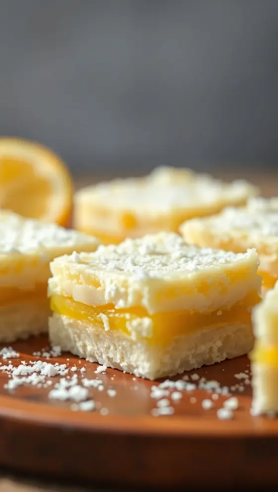 Lemon Coconut Dream Bars Zesty Refreshing Treat