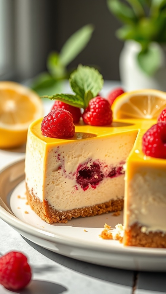 Lemon Raspberry Cheesecake Best Dessert Ideas