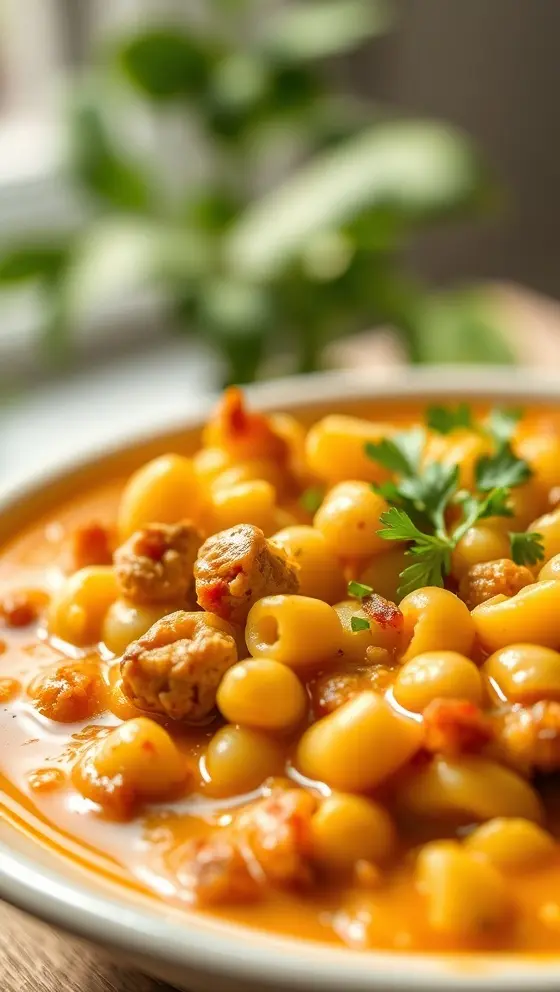 One Pot Macaroni Cheeseburger Soup Easy Dinner Ideas