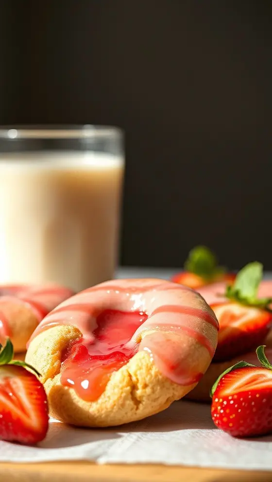 Strawberry Glazed Sugar Cookies Luscious Fruity Bliss